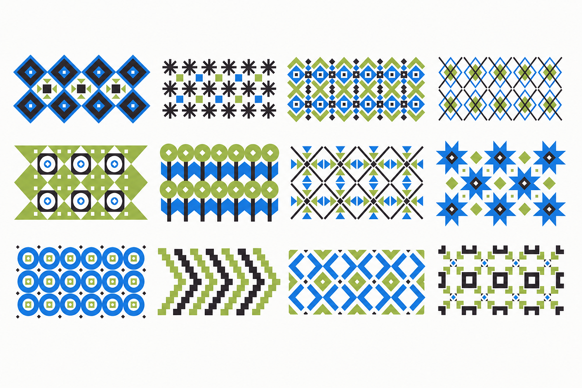 Ethnic Floral & Geometric Ornaments, a Decorative Illustration by Anna Studio (Photo 6 of 12)
