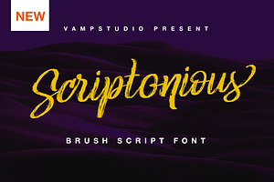 Sciptonious Brush Script Font