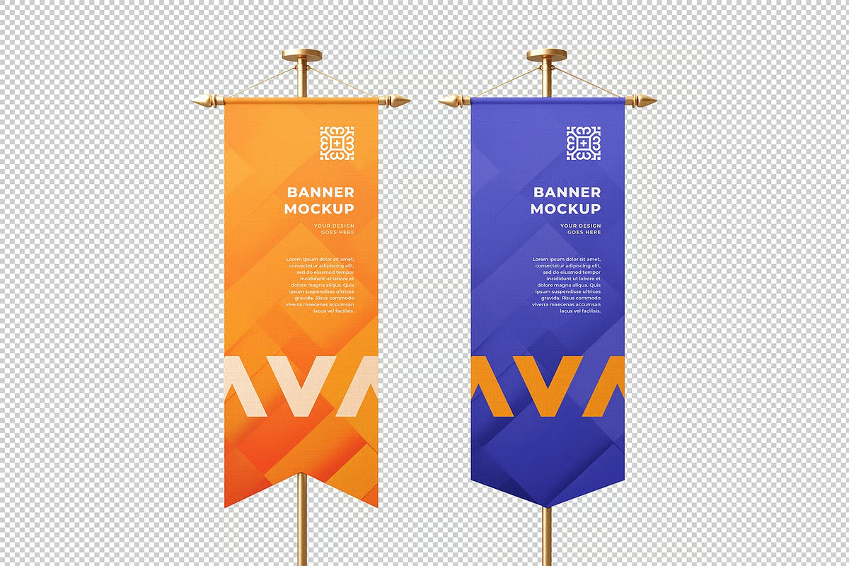 Vertical Banner Mockup, an Advertising Mockup by zpackcreative (Photo 3 of 4)