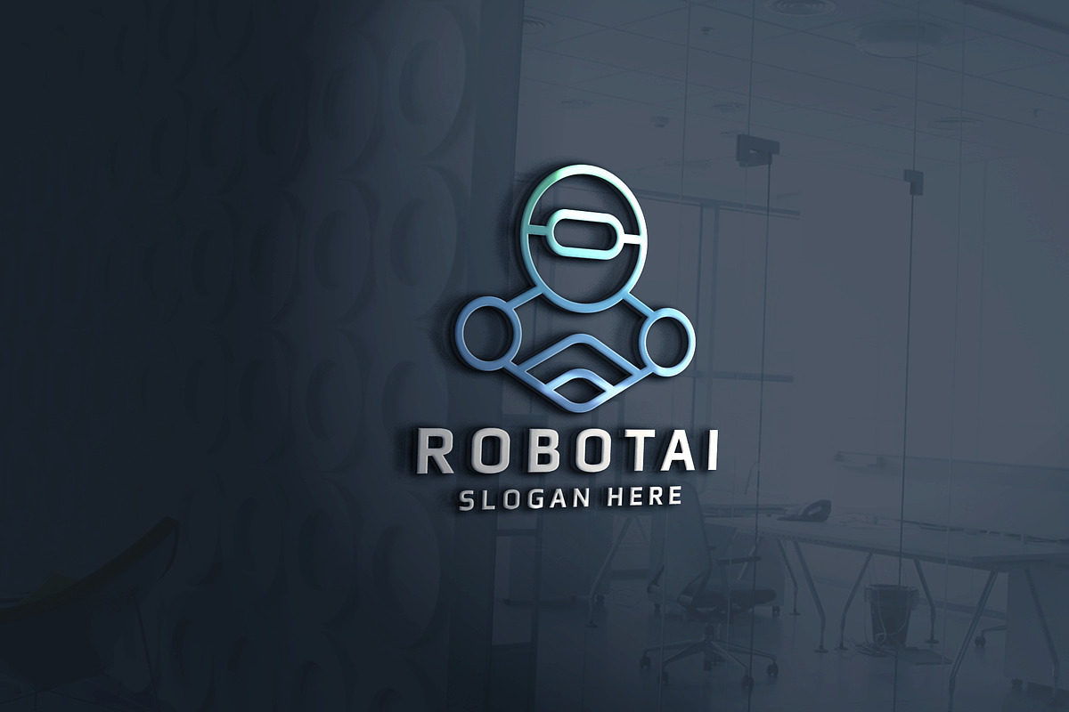 Ai Robot Mascot Logo, a Branding & Logo Template by Design_Planet (Photo 3 of 4)