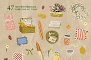 Picnic illustrations summer clipart, an Object Illustration by Vero Arts (Thumbnail 2 of 10)