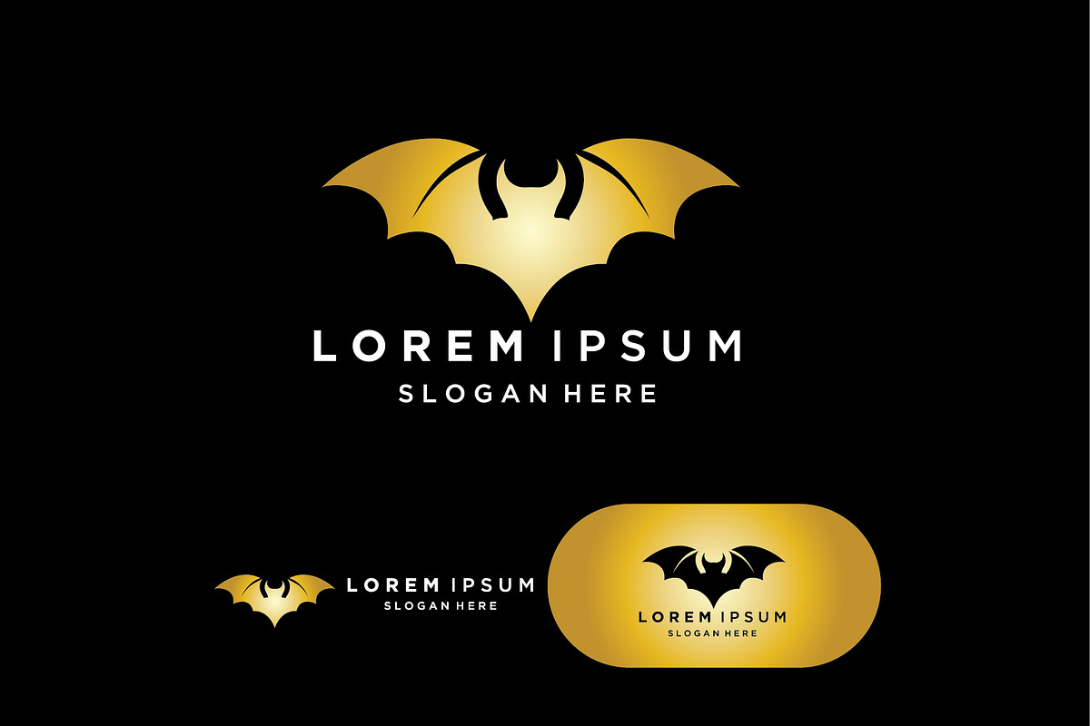 Bat gold vector icon logo template i, a Graphic by LOGOCREATIVE