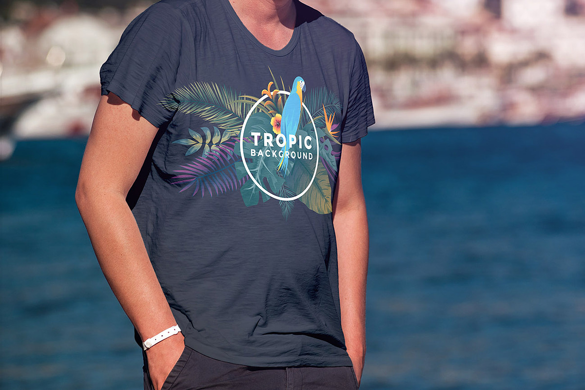 Tropical backgrounds, a Texture Illustration by Creative Graphics (Photo 7 of 11)