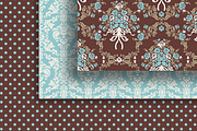 18 Versailles style papers + frames, a Pattern Graphic by CLIPART GARDEN (Thumbnail 3 of 5)