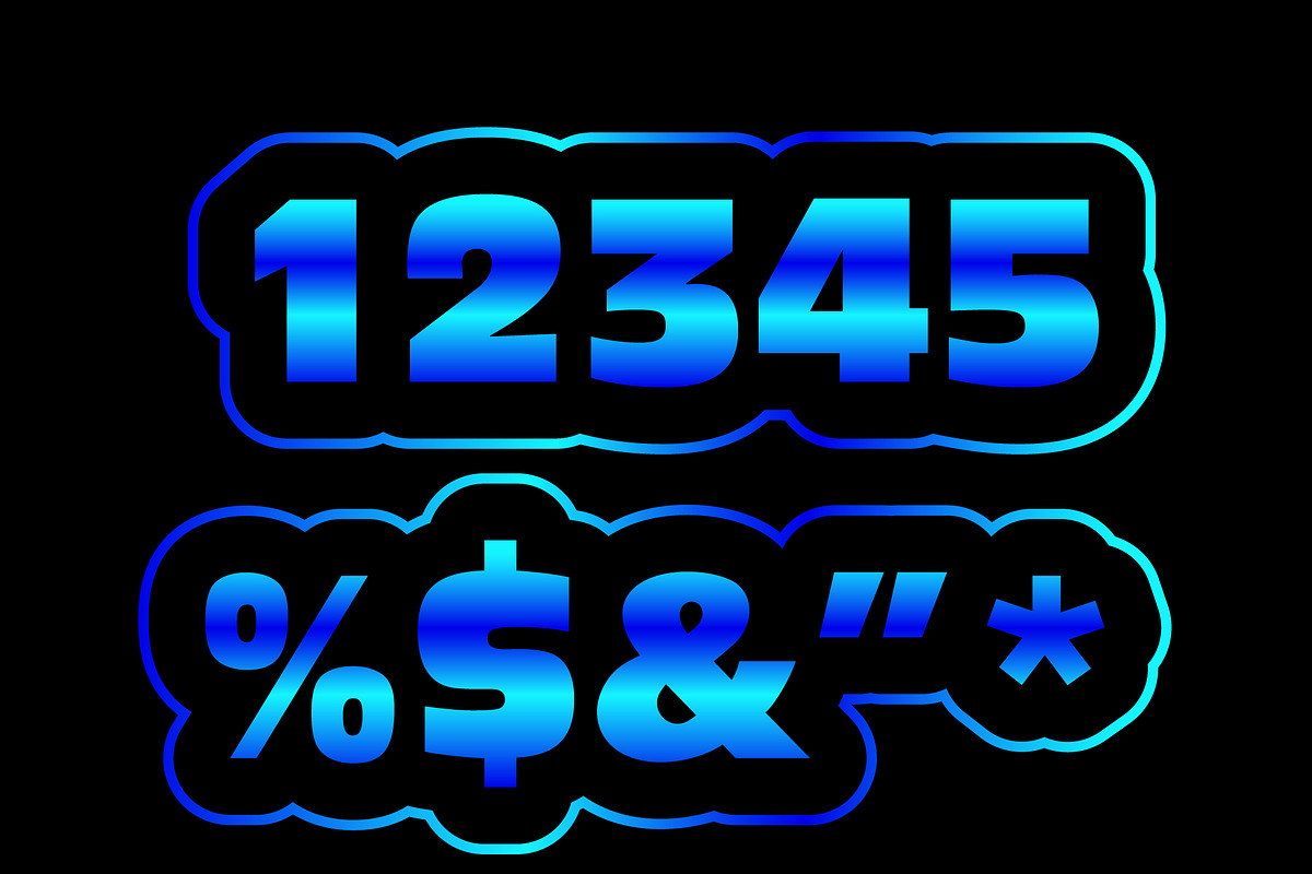 Neon Gradient Bold Text Effect preview 2