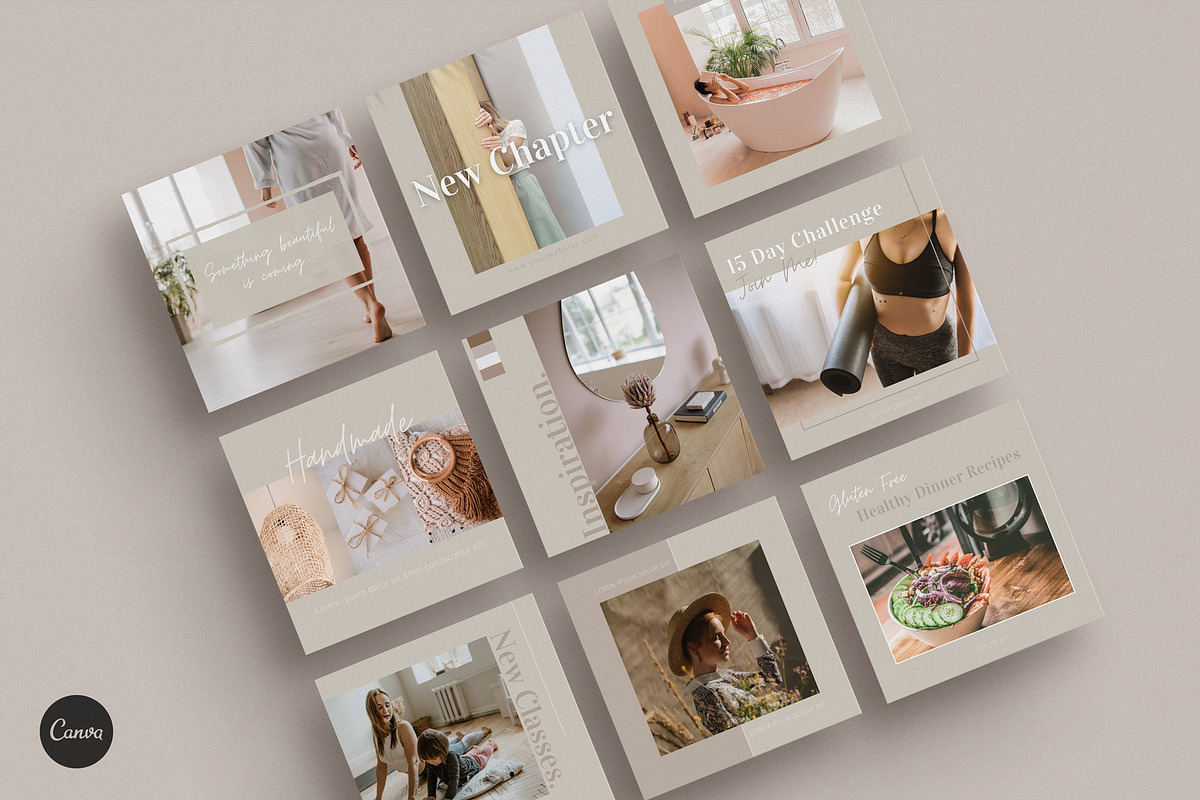 140 Social Media CANVA Template Pack, a Social Media Template by Gebers Marketing & Design (Photo 3 of 10)