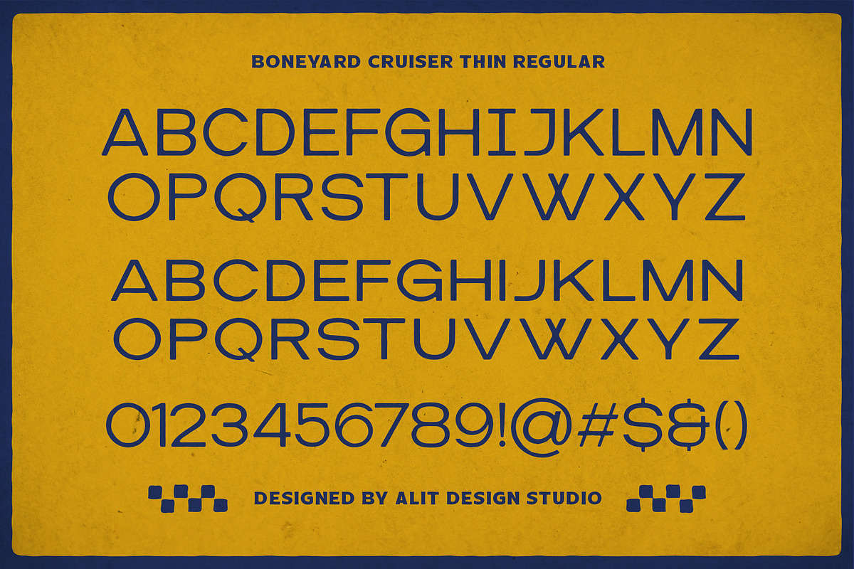 Boneyard Cruiser Typeface, a Sans Serif Font by alit design (Photo 14 of 20)