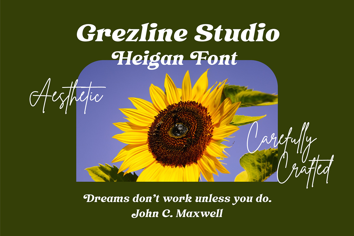 Heigan - Retro Font Family, a Serif Font by Grezline Studio (Photo 10 of 13)