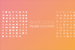 1050 Social Media Icons