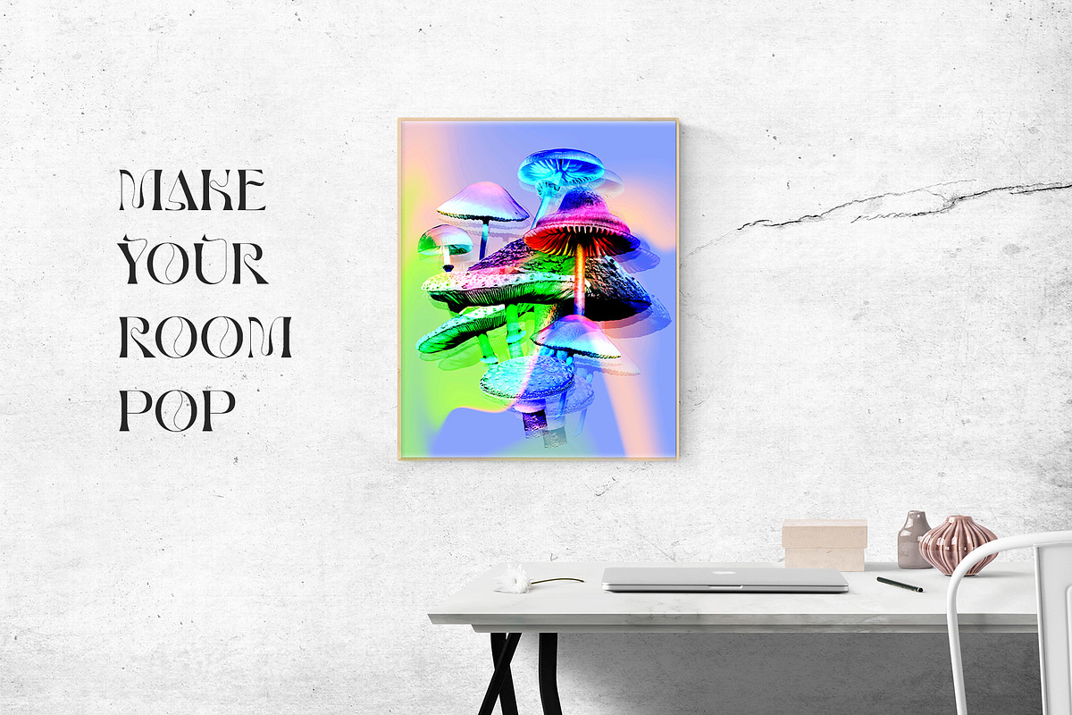 Holo Lilac Mushroomland Collage, an Object Graphic by Catch the Dream Art (Photo 15 of 16)