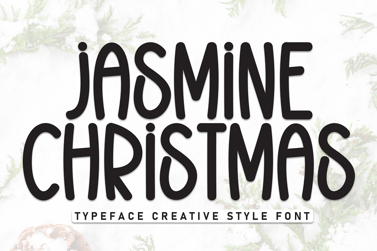 Jasmine Christmas | Script Font, a Script Font by Scratchones (Photo 1 of 8)