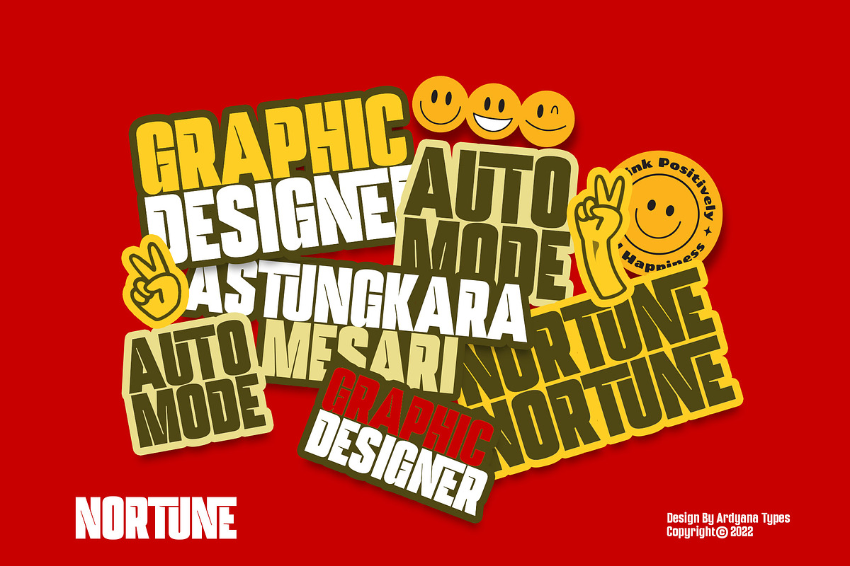 Nortune, a Sans Serif Font by Ardyanatypes (Photo 3 of 12)