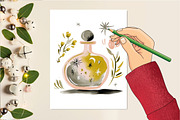 Dreamy Watercolor Clipart, an Illustration by DreamCafeArt (Thumbnail 5 of 6)
