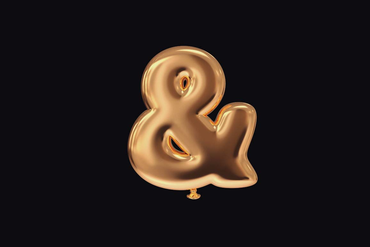 Gold Balloon Letters, an Object Graphic by Design Assets (Photo 5 of 6)
