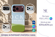 iPhone 18 Case Mockup, an iPhone Mockup by Mie Mockup Studio (Thumbnail 1 of 8)