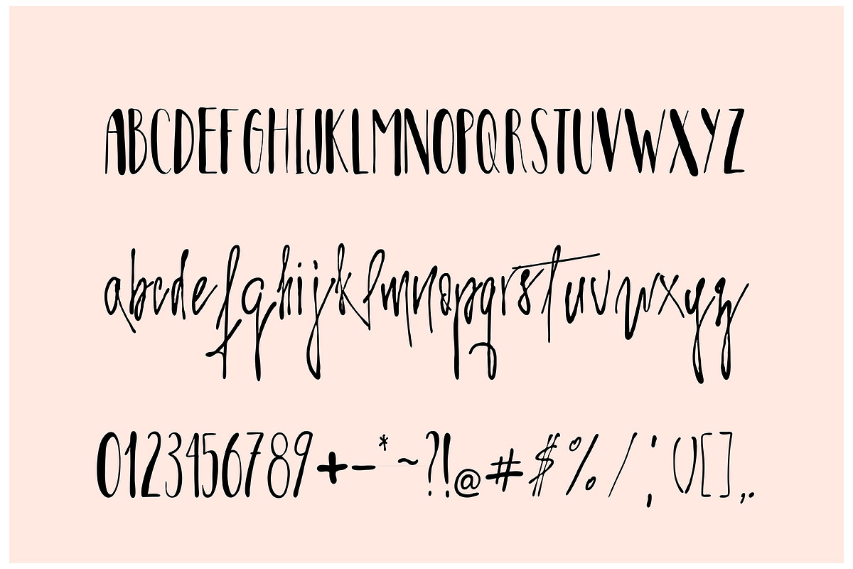 Arelon Handwritten Font preview 4