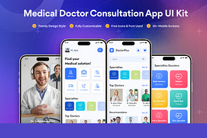 DoctorPlus - Medical Doctor App UI, an UI Kit Template by DesignsLab