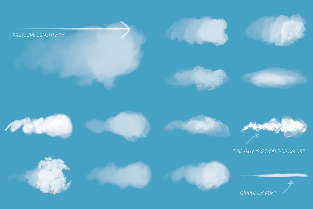 Matt's Photoshop Cloud Brush Set, a Brush Add-On by Matt Heath (Photo 2 of 5)