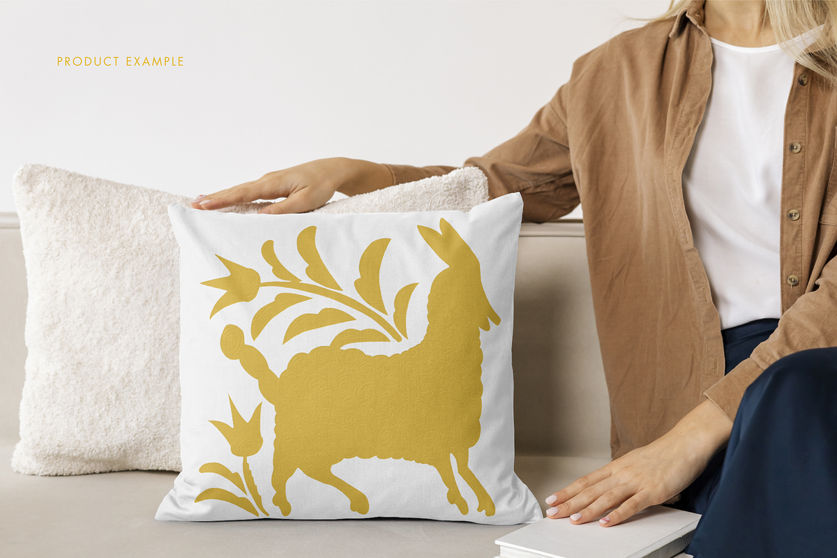 Yellow Otomi Oil Florals, a Texture Graphic by Minky Moo Creations (Photo 14 of 18)