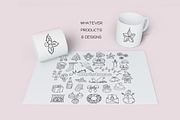 Xmas Doodles - Dingbats Font, a Symbol Font by WADLEN (Thumbnail 6 of 8)