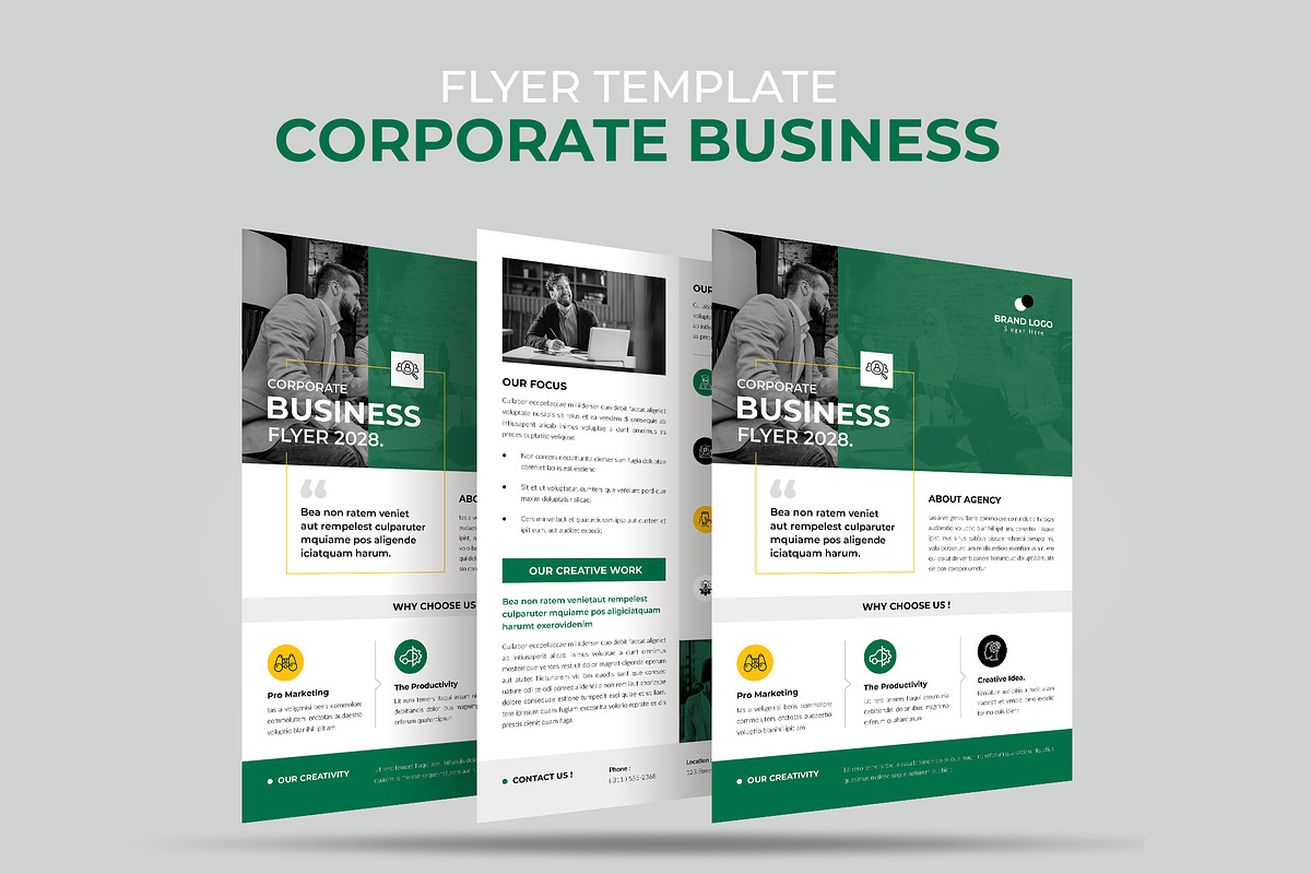 Corporate Business Flyer Template, a Flyer Template by Spark_Creative (Photo 4 of 5)