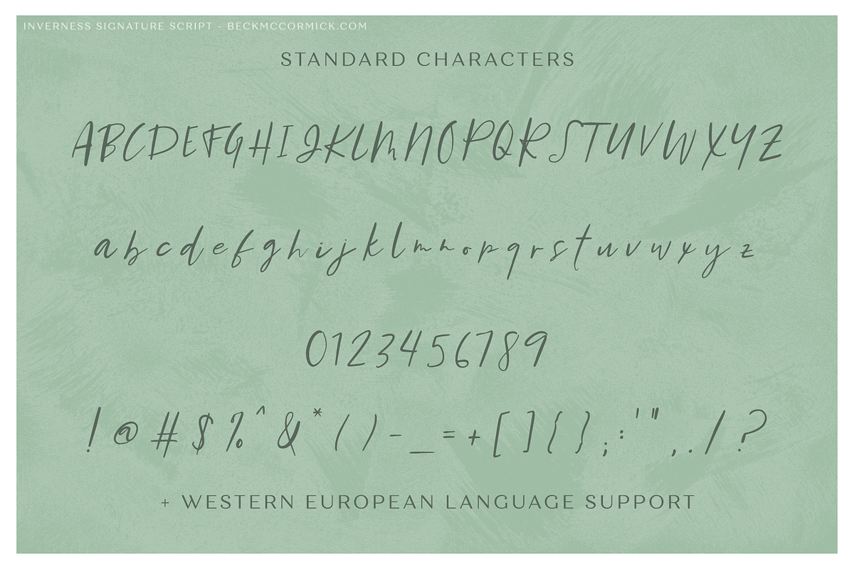 Inverness Script, a Script Font by Beck McCormick (Photo 10 of 11)