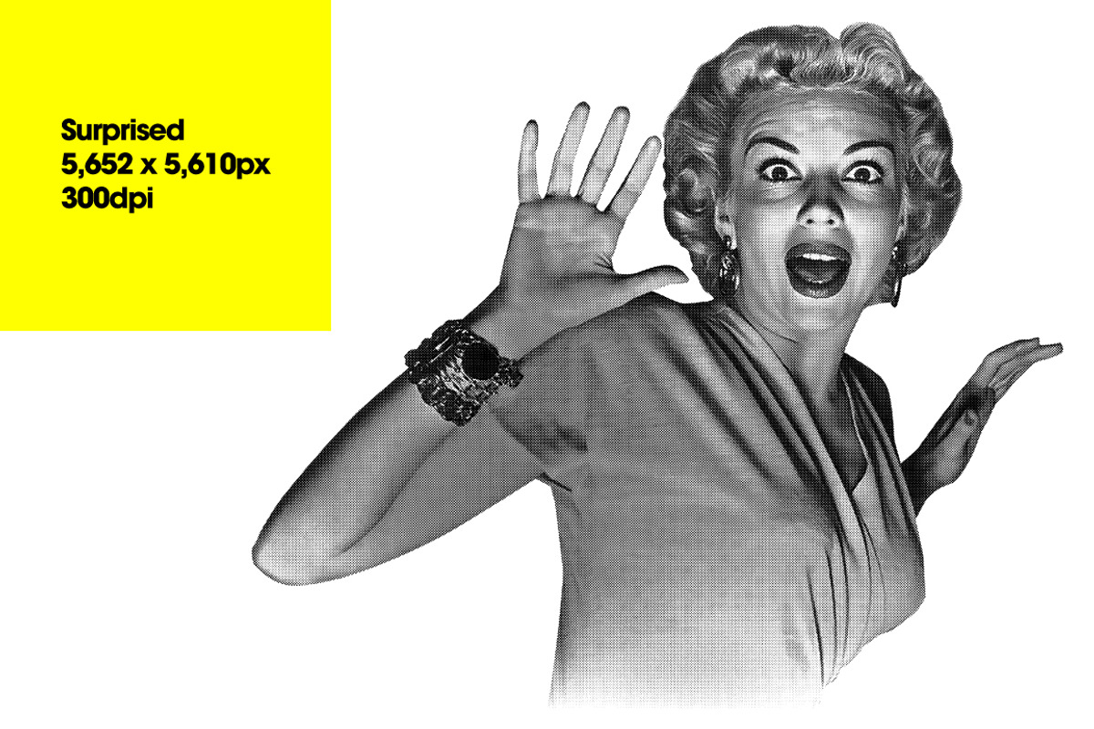 Halftone Retro Ladies, an Object Graphic by Offset (Photo 9 of 13)