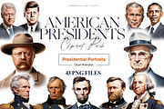 American Presidents Clipart, History, a Person Illustration by BrushstrokeArtGB (Thumbnail 1 of 9)