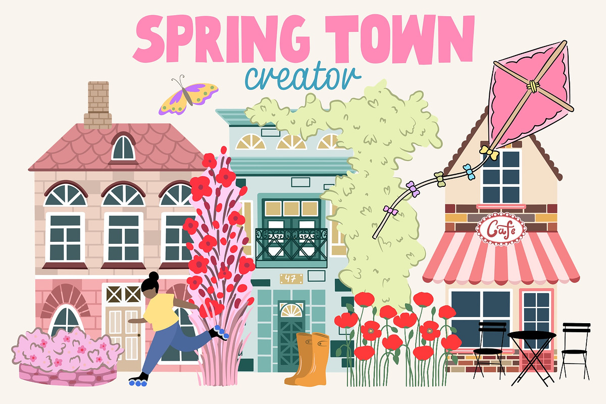 Seasonal Town Creator Bundle -60%OFF, a Decorative Illustration by Alina Sh (Photo 5 of 22)