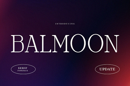 Balmoon - Modern Serif Typeface, a Serif Font by Font Kingdom