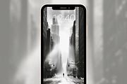 Black & White NYC Cityscape phone ba, a Graphic by Kalindiprints (Thumbnail 3 of 6)