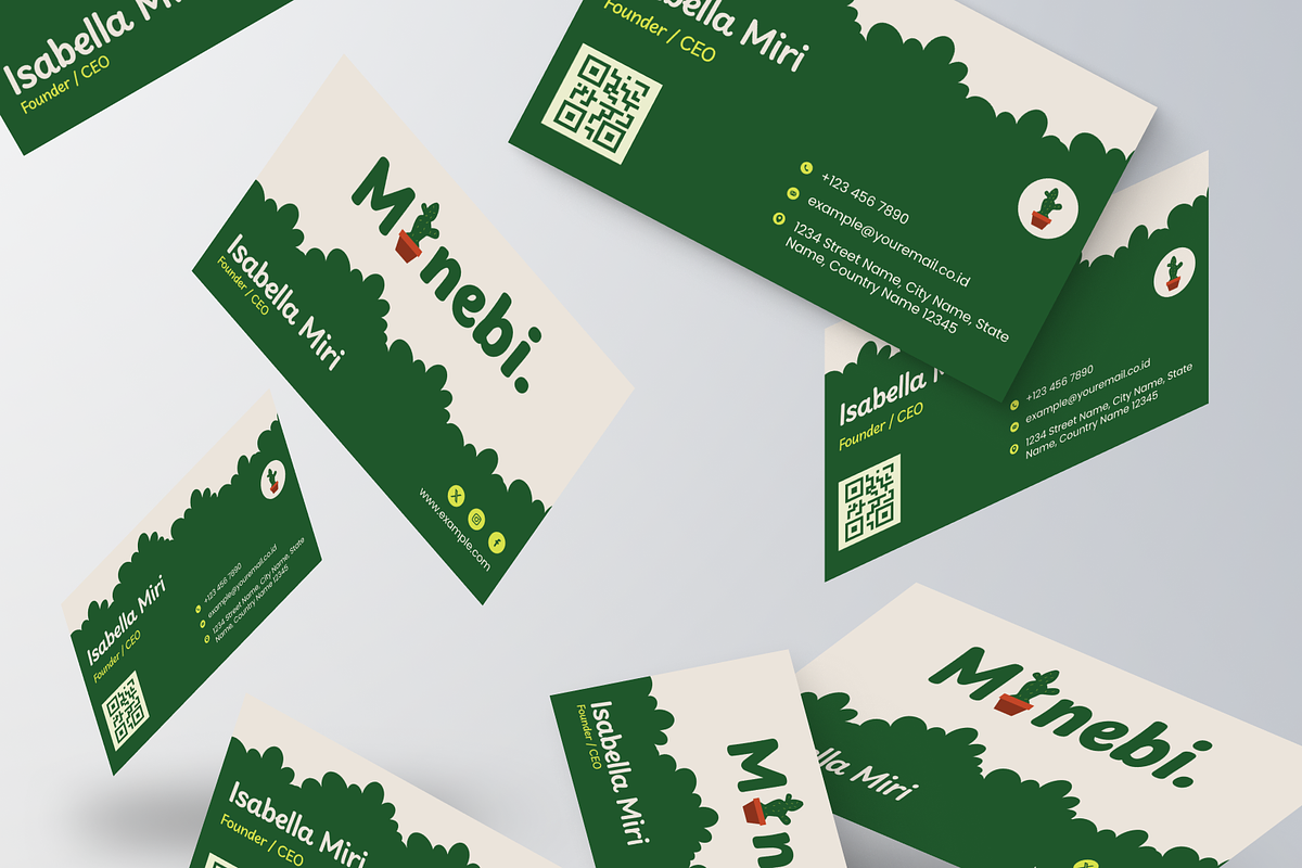 Garden Business Card, a Business Card Template by Annora Studio (Photo 3 of 6)