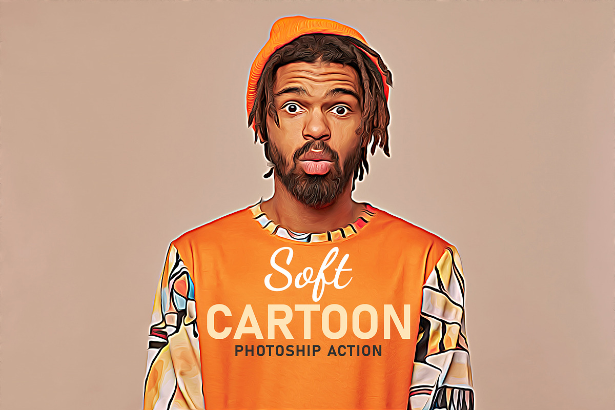 Soft Cartoon Photoshop Action, an Action Add-On by CraftingStudio (Photo 1 of 4)