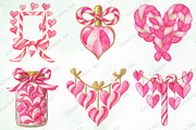 Watercolor Pink Valentines Clipart, an Illustration by Creative Art (Thumbnail 3 of 11)