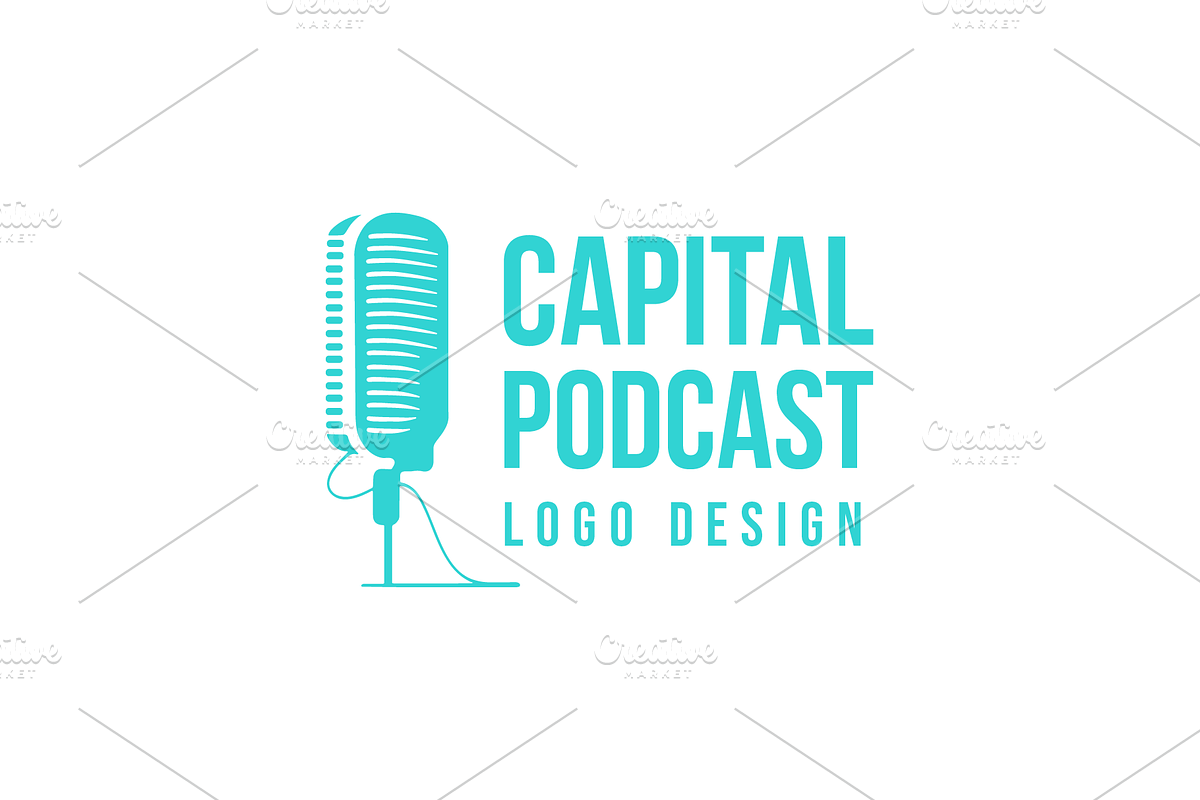 Podcast & Recording Logo Template, a Branding & Logo Template by MerdeneDesignStudio (Photo 3 of 7)