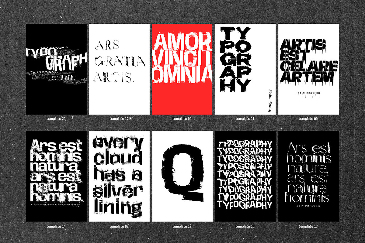Distorted Text Effect Templates, a Background Graphic by Inartflow (Photo 10 of 23)