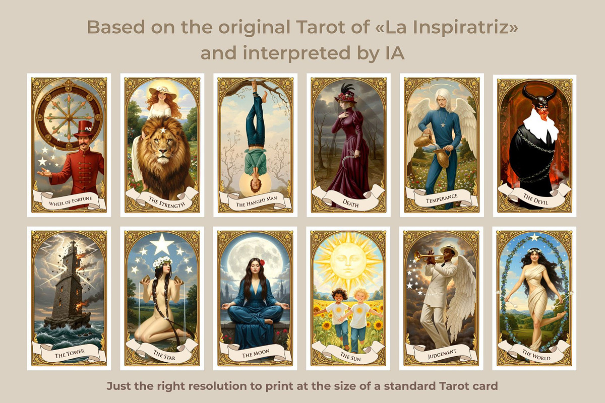 TAROT MAJOR ARCANA CARDS, an Illustration by La Inspiratriz (Photo 2 of 4)