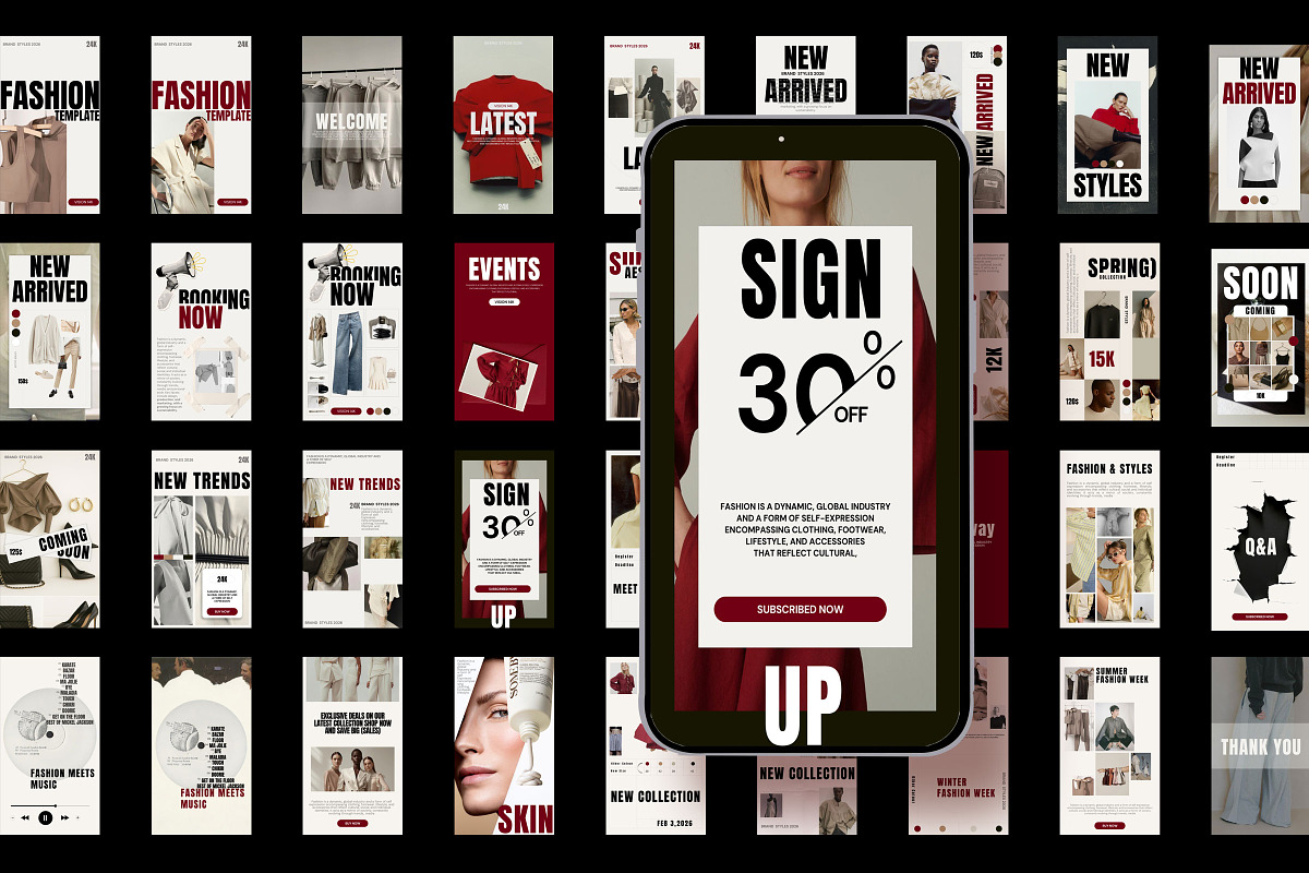 RED / Social Media Templates, a Social Media Template by Studio Industry (Photo 11 of 13)