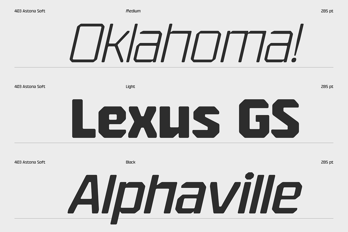 403 Astona - Techno Sans Display, a Sans Serif Font by 403 Type Foundry (Photo 11 of 11)