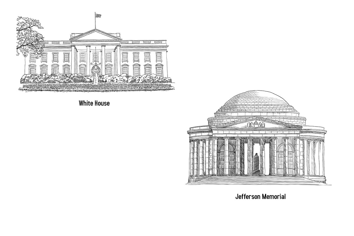 30 World monuments vector drawing, an Object Graphic by Giordano Aita Graphics (Photo 5 of 5)