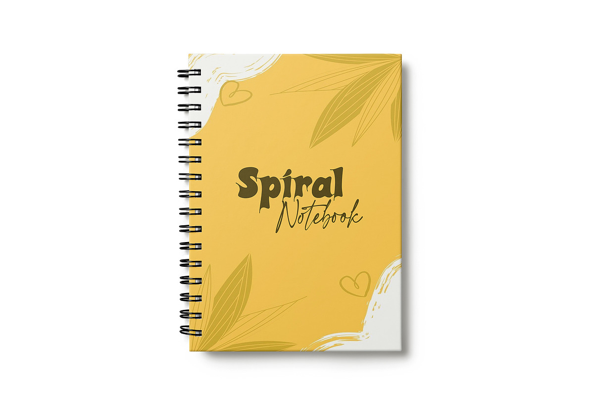 Spiral Notebook Mockup, a Books & Magazine Mockup by mockupbuys (Photo 10 of 12)