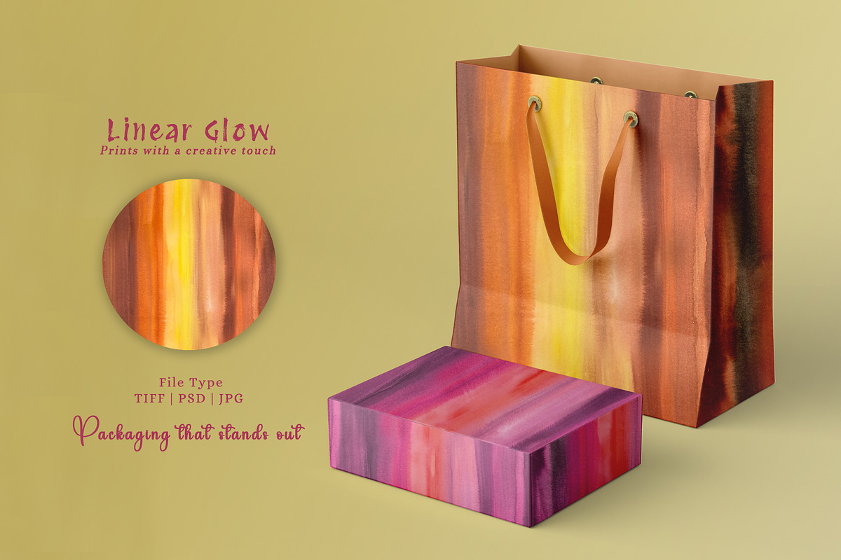 Linear Glow Prints & Patterns, a Pattern Graphic by GND ART STUDIO (Photo 6 of 8)
