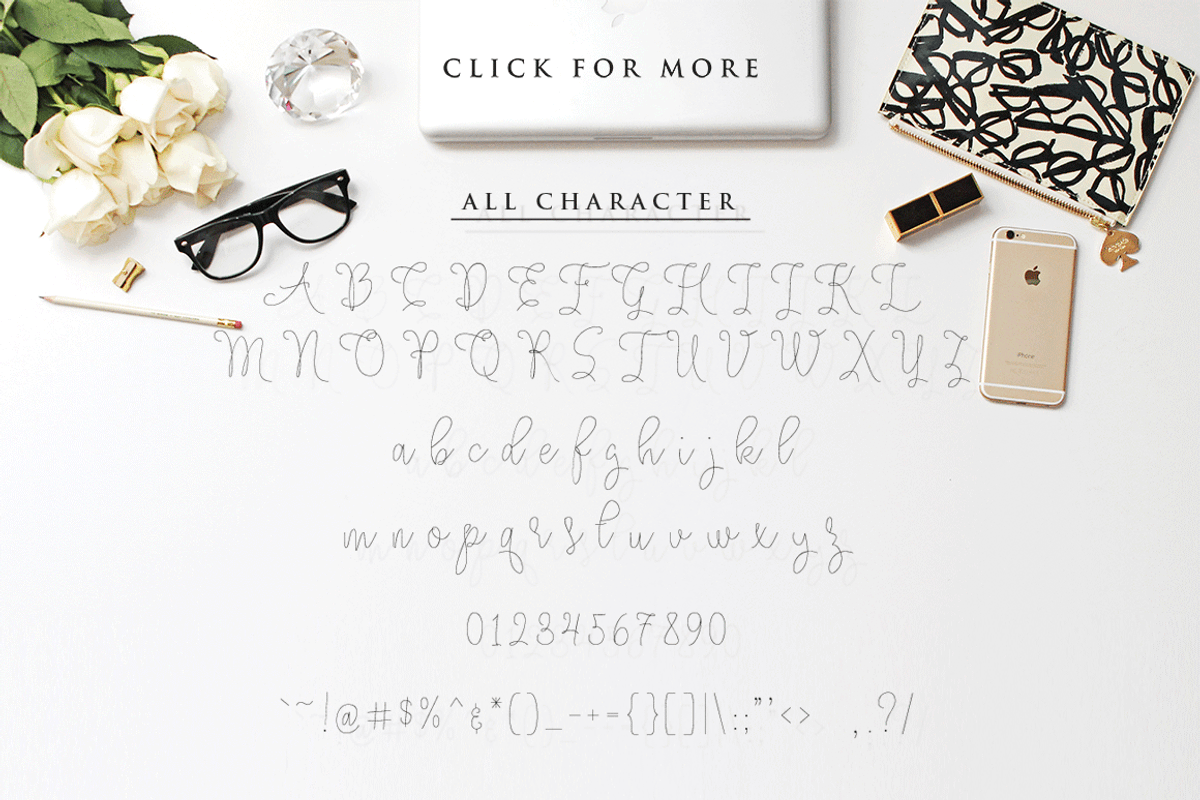 Angelova Monoline Script preview 5