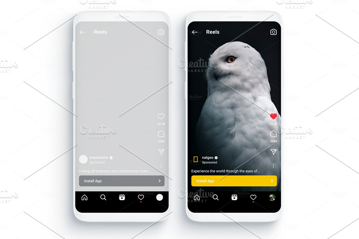 Instagram Template Mockup Adobe XD, a Social Media Template by Dilshod Sobirov (Photo 9 of 13)