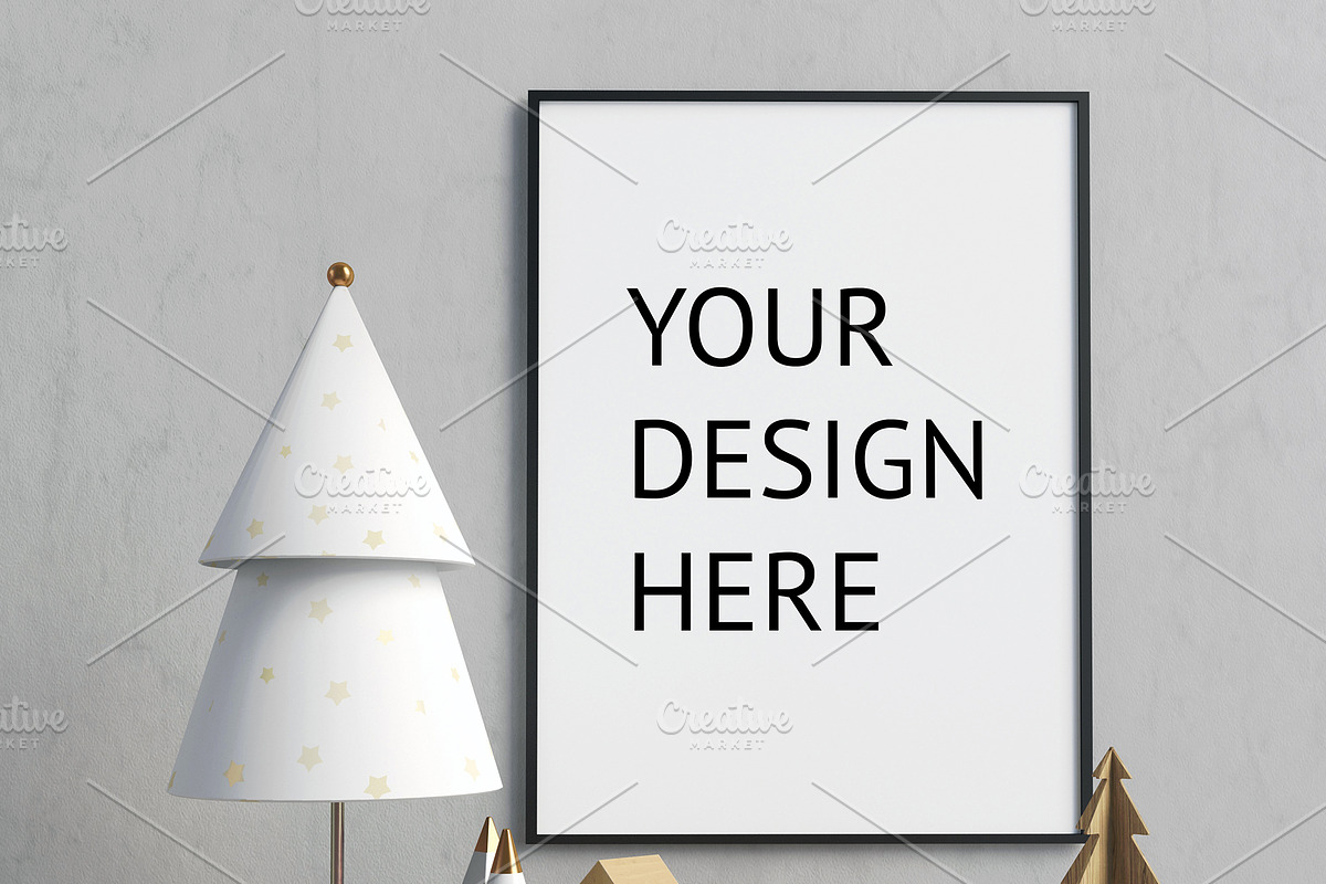 Modern Christmas interior., a Print Template by ChromiumHeart (Photo 18 of 21)