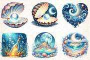 Magical Ocean Sublimation Clipart, an Illustration by Libby Wishes (Thumbnail 4 of 7)