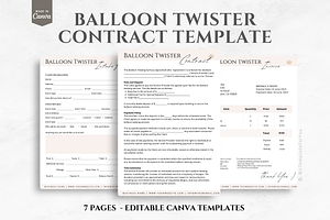 Balloon Twister Contract Template
