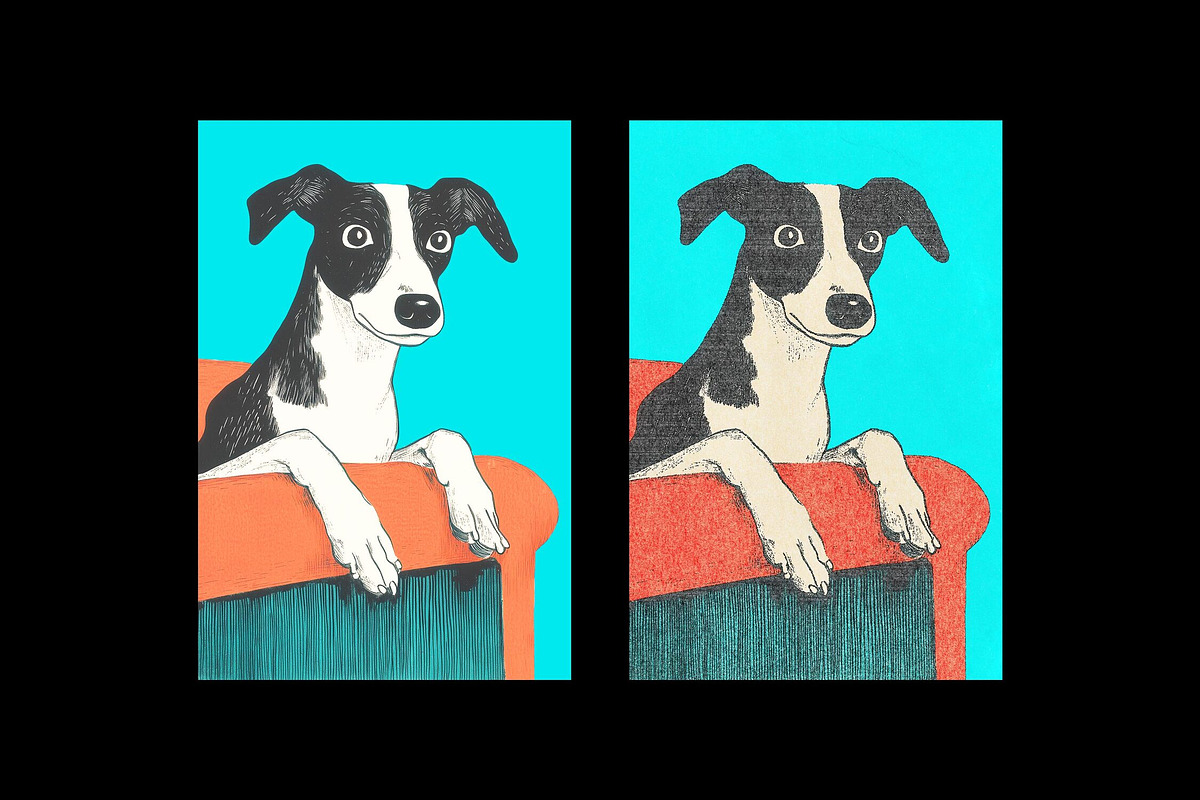 Retro Paper Print Design Effect, a Layer Style Add-On by Design Squad (Photo 4 of 7)