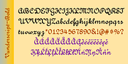 VunderScript, a Script Font by Ingrimayne Type (Thumbnail 8 of 9)