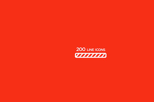 200 Animated Line Icons, a Templates & Theme by Josep Motion